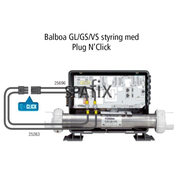 25263 kabel han stik plug n'click varmer balboa skema