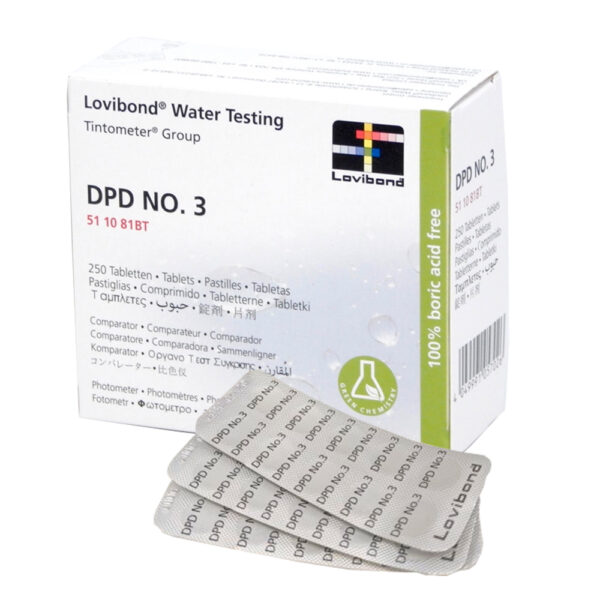 DPD nr.3 Photometer, Total klor – 250 tabletter 511081bt - SpaFix