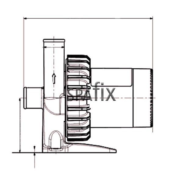 laing e5 silentflo drawaing side