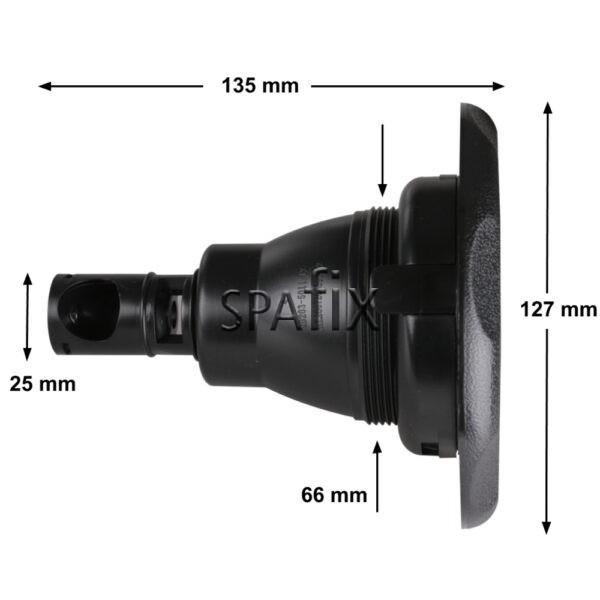 jet 114150 RD203 5410 rising dragon 5inch tread in black rotating arctic jet measure