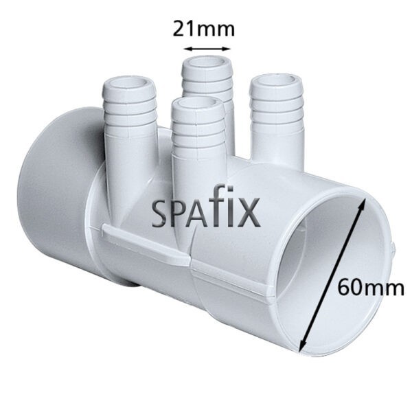 672 7110 waterway 2inch manifold 4x3 4inch barb dimensions