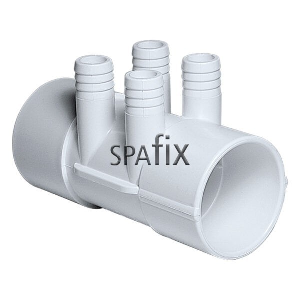 672 7110 waterway 2inch manifold 4x3 4inch barb horisontal